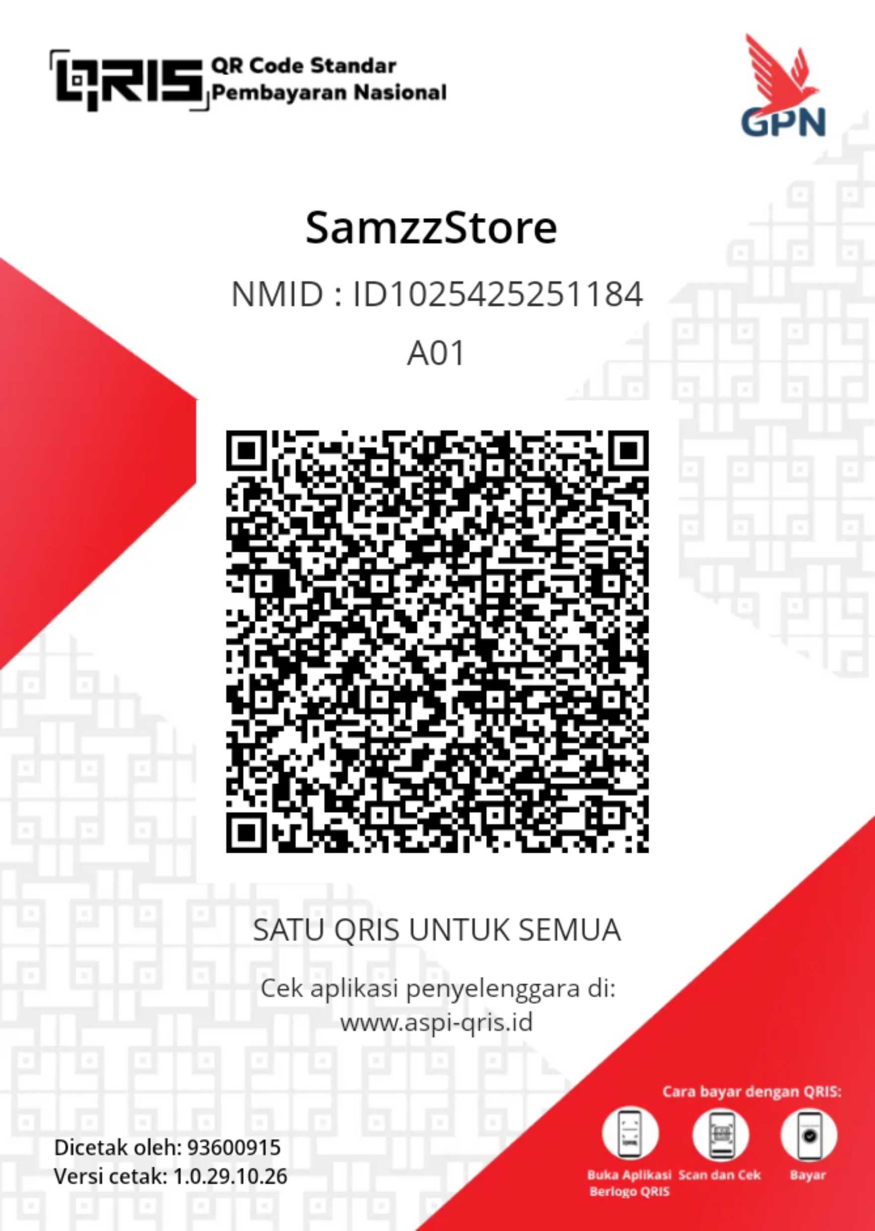 Barcode QRIS All Payment SamzzStore